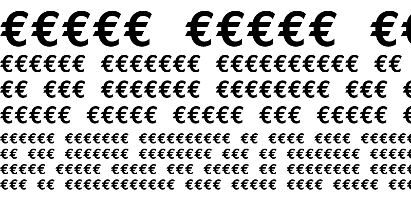 Euro Mono Bold Italic Font preview