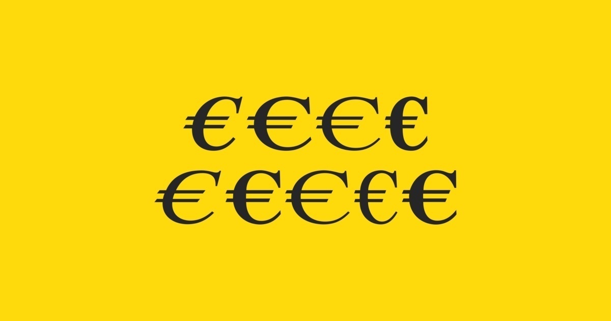 Euro Serif Regular Font preview