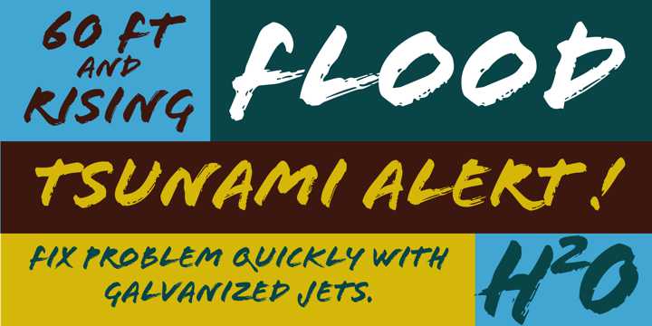 Flood Font preview