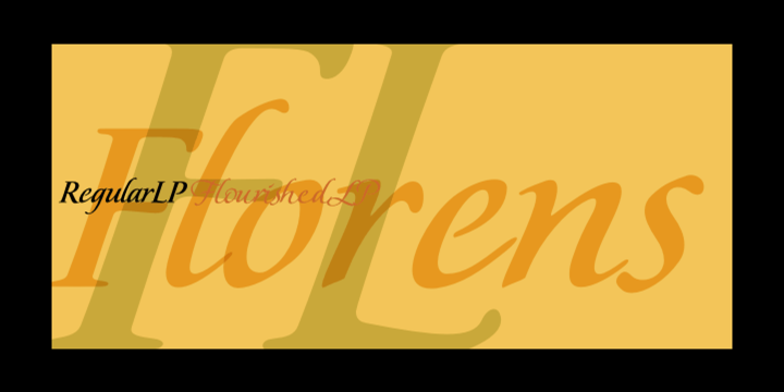 Florens Font preview