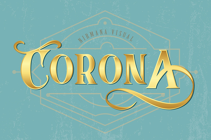 Corona Italic Font preview