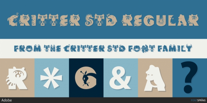 Critter Font preview