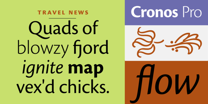 Cronos Italic Font preview