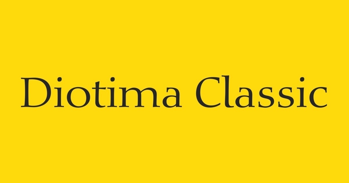 Diotima Roman Font preview