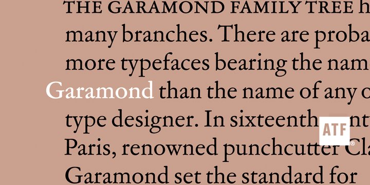 Garamond 3 Font preview