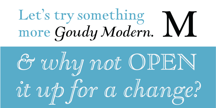 Goudy Modern Italic Font preview