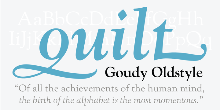 Goudy Oldstyle Italic Font preview