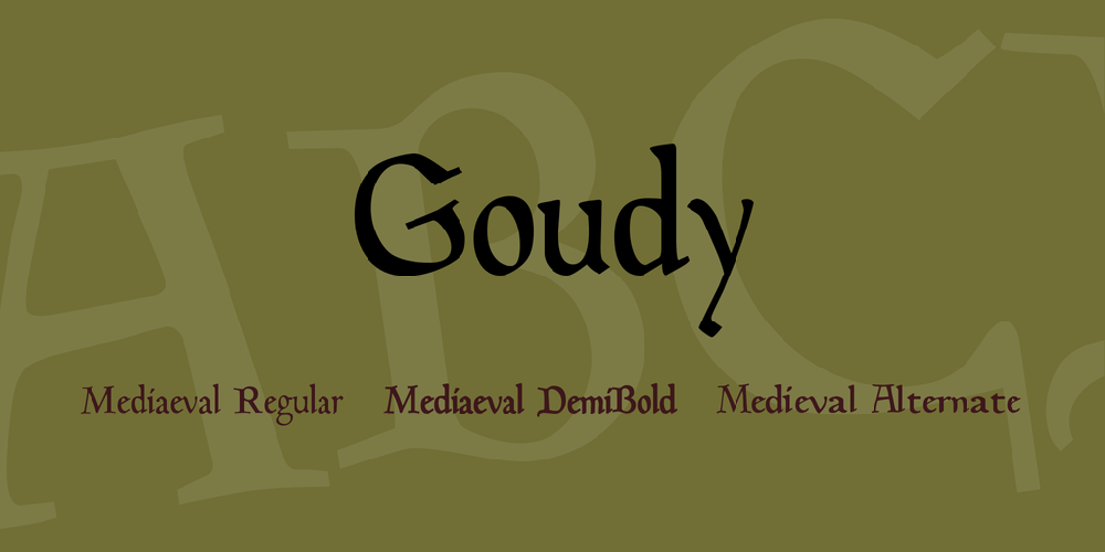 Goudy Extra Bold Font preview