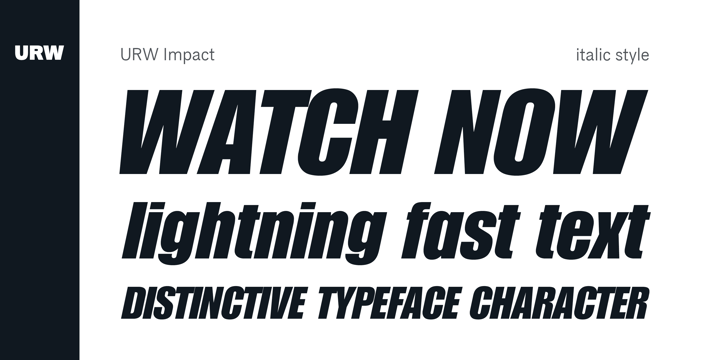 impact regular font