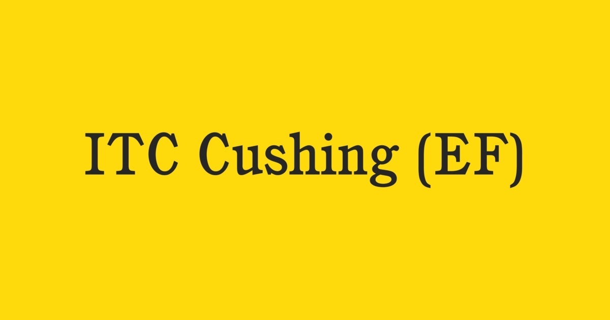 ITC Cushing Book Font preview