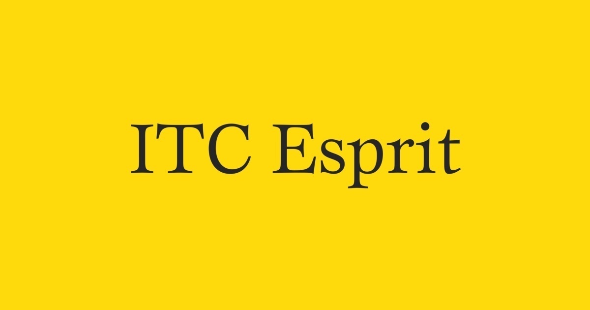 ITC Esprit Bold Italic Font preview
