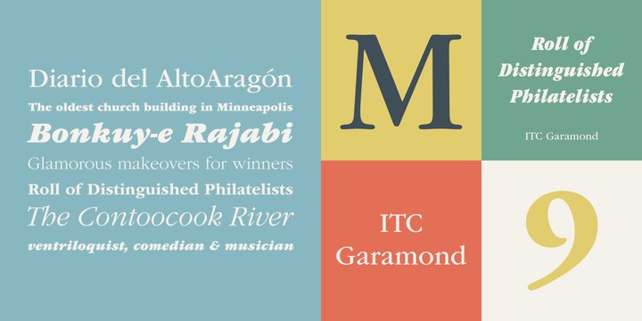 ITC Garamond Font preview
