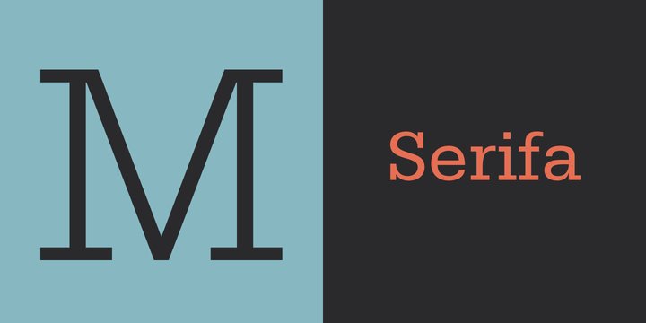 Serifa Light Italic Font preview