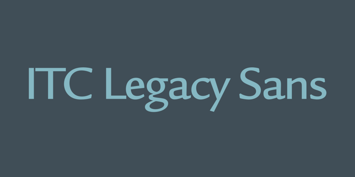 ITC Legacy Sans Book Italic Font preview