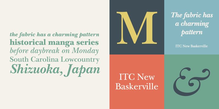 ITC New Baskerville Roman Font preview