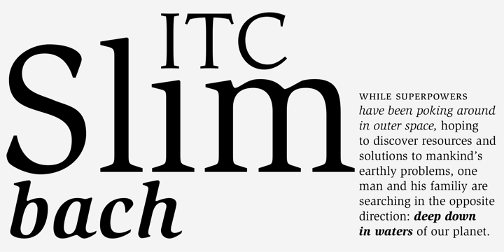 ITC Slimbach Medium Italic Font preview