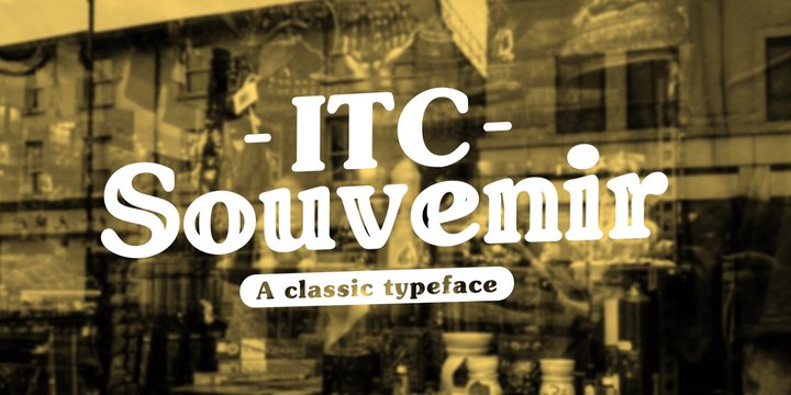 ITC Souvenir Font preview