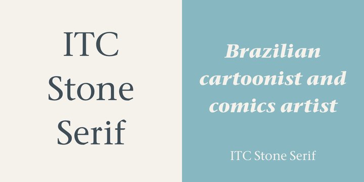 ITC Stone Serif Medium Font preview