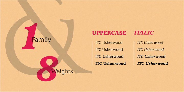 ITC Usherwood Medium Font preview