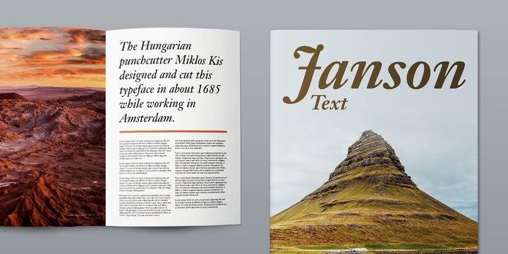 Janson Text Bold Italic Font preview