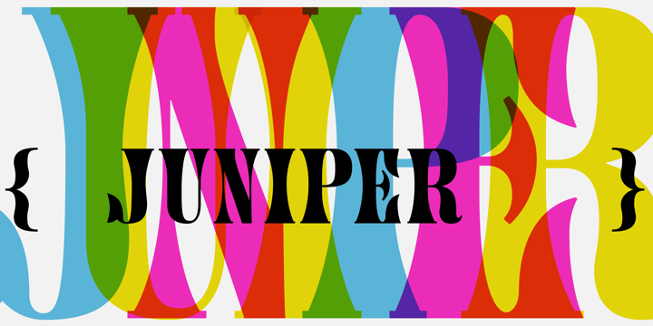 Juniper Font preview