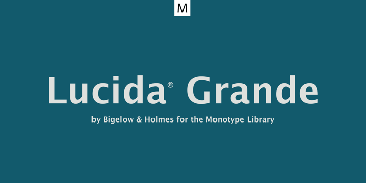 Lucida Grande Font preview