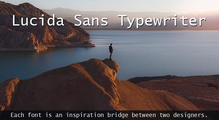 Lucida Sans Typewriter Font preview