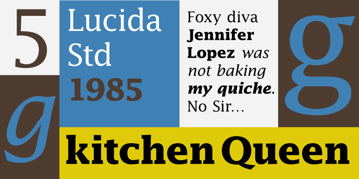 Lucida Font preview