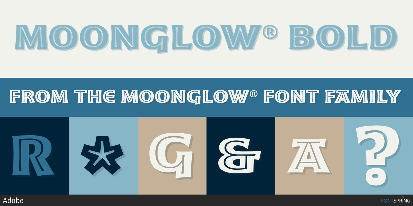 Moonglow Font preview