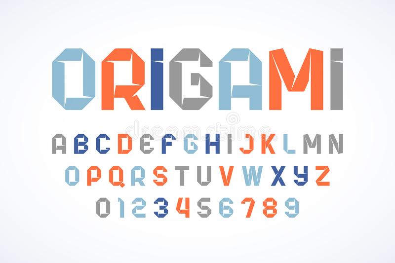 Origami Font preview