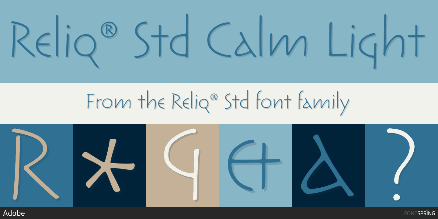Reliq Font preview