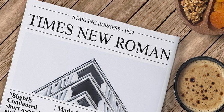 Times New Roman Font preview