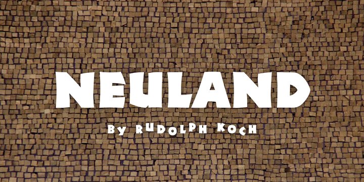 Neuland Font preview