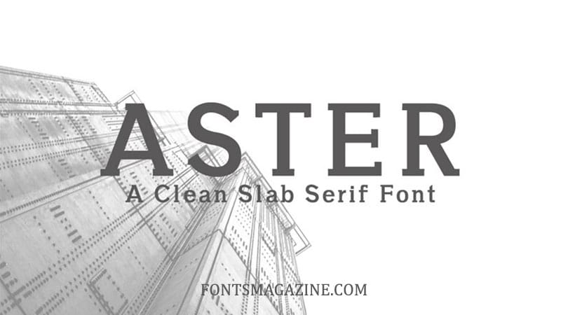 New Aster Font preview