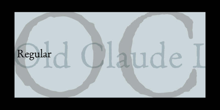 Old Claude LP Font preview