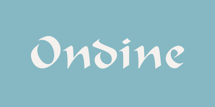 Ondine Font preview