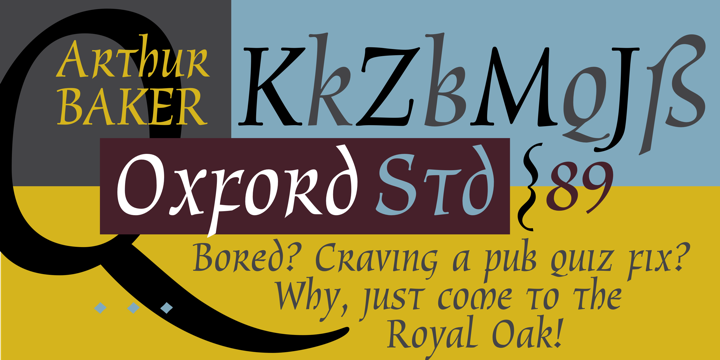 Oxford Font preview