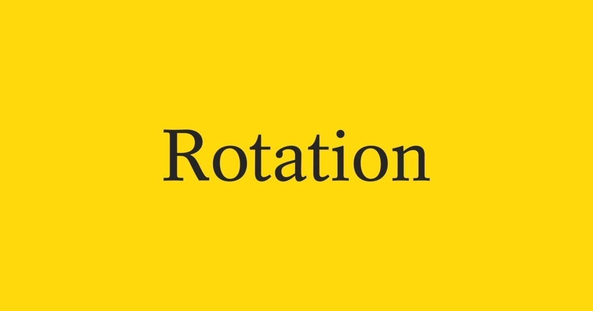 Rotation Font preview