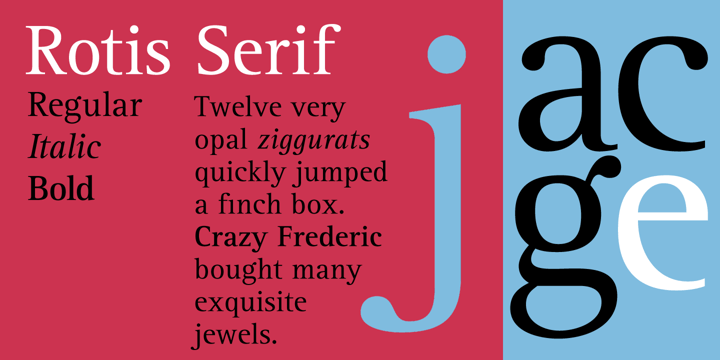 Rotis Serif Font preview