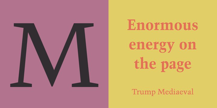 Trump Mediaeval Italic Font preview