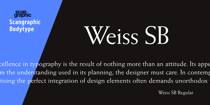 Weiss Regular Font preview