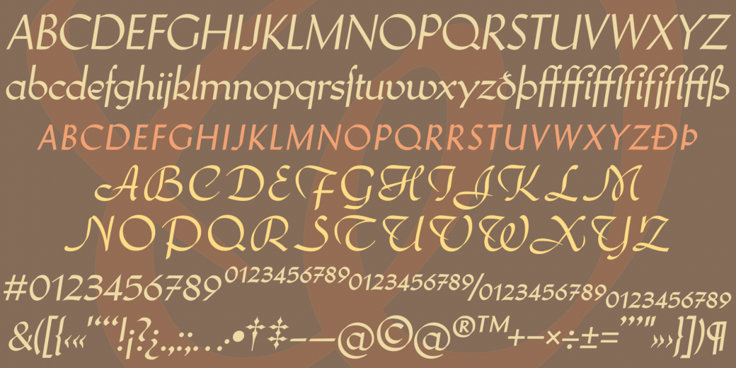 Wilke Italic Font preview