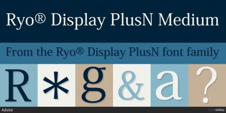 Ryo Display Font preview