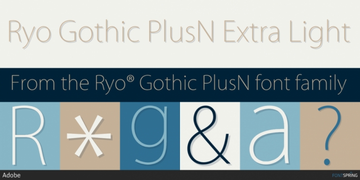 Ryo Gothic PlusN Font preview