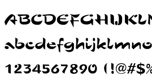 Sho Font preview