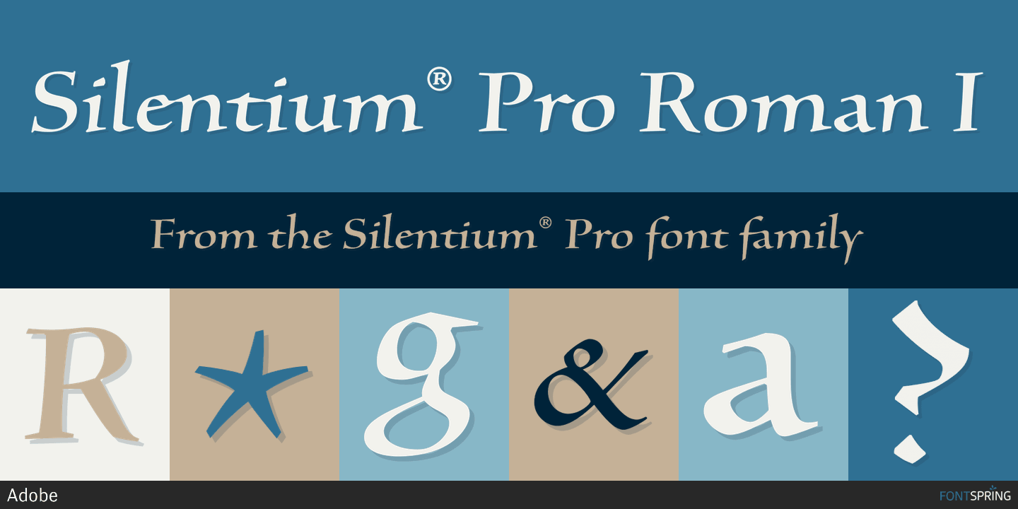 Silentium Pro Font preview