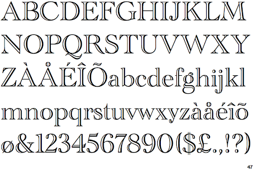Academy Engraved Regular Font preview