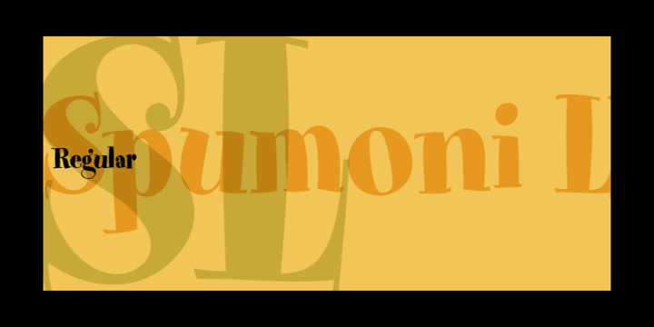 Spumoni Regular Font preview