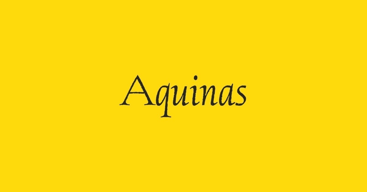 Aquinas Font preview
