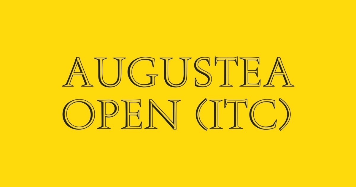 Augustea Open Font preview